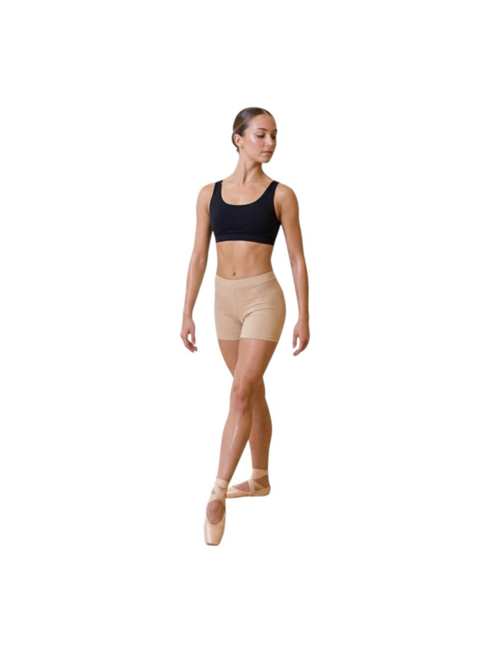 Capezio Boy Cut Low Rise Dance Shorts Nude Tan Size S NWT Ballet Jazz